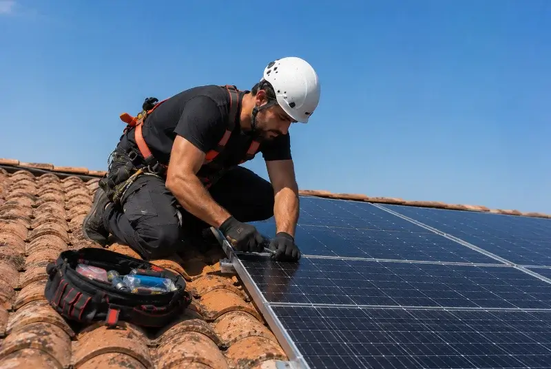 Maintenance et monitoring de panneaux solaires à Niederhaslach